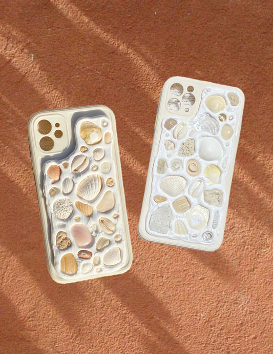 CREAM Natural Seashell Mosaic Phone Case